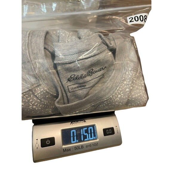 Eddie Bauer Legend Wash Sweatshirt Women’s 2XL Gray Geometric Print Crew Neck - Picture 11 of 12